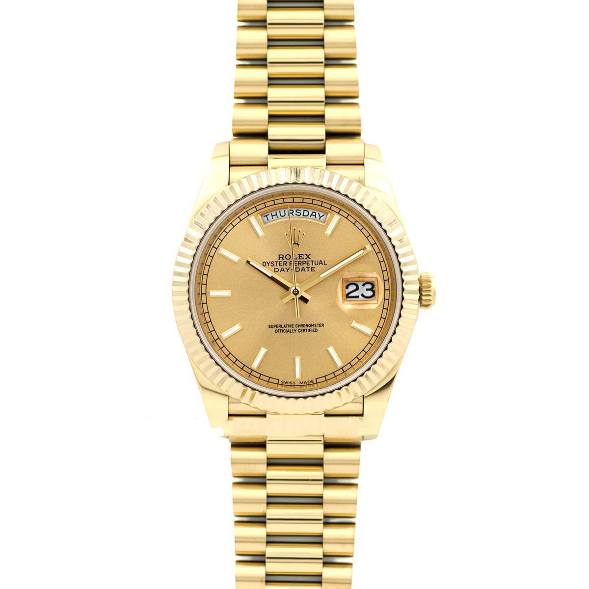 Day-Date 40 228238 Champagne Dial in Yellow Gold