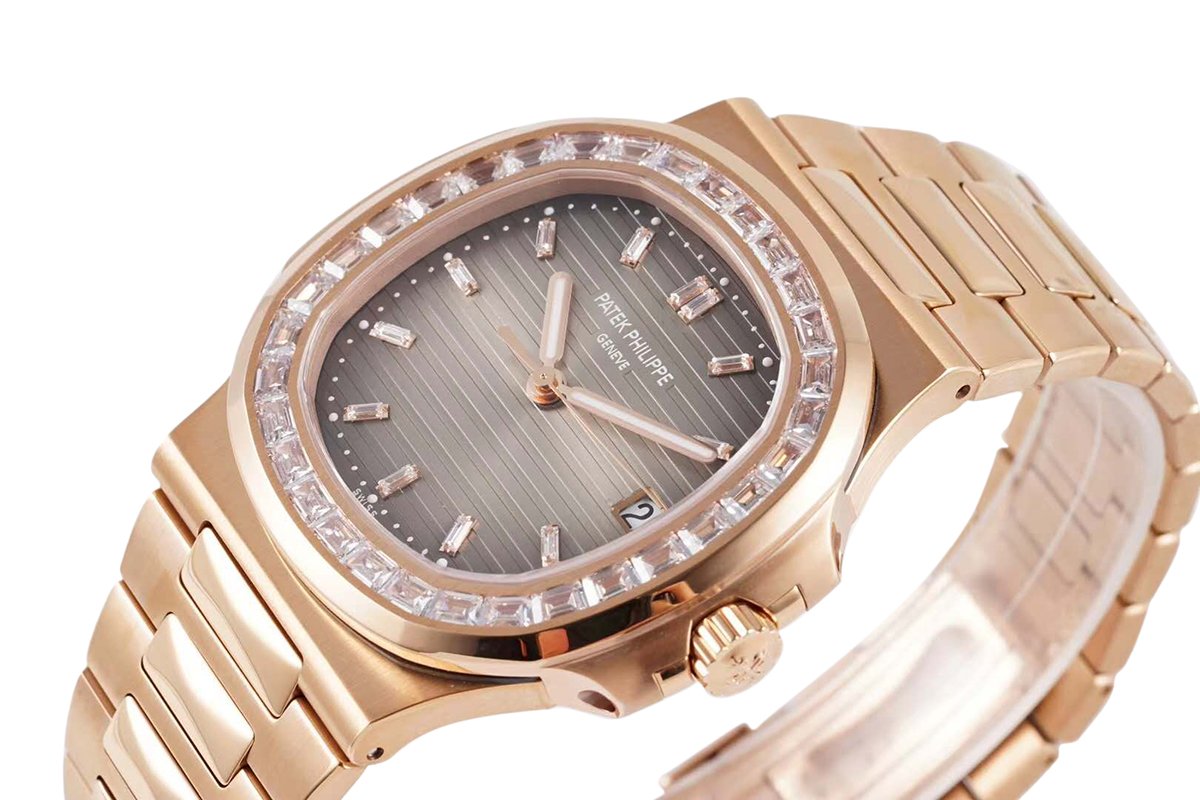 Nautilus Jumbo 5711/1R-001 Brown Dial with D1am0nd Bezel