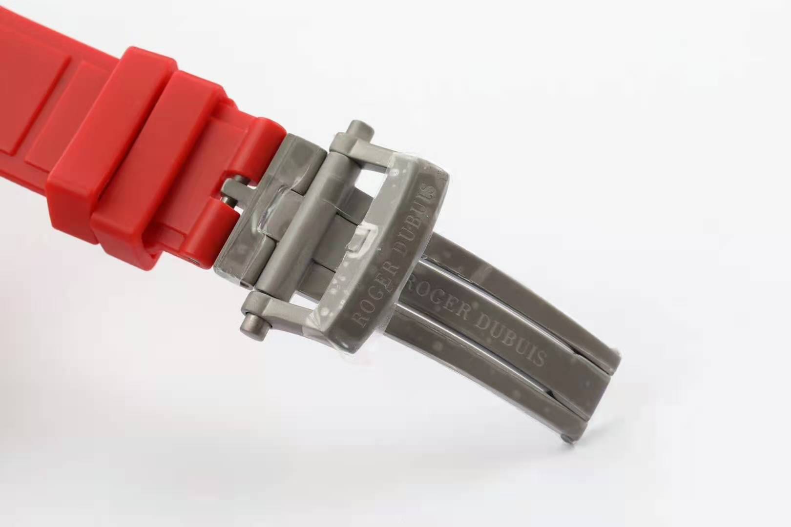 Excalibur Spider Skeleton Flying Tourbillon with Red Rubber Strap