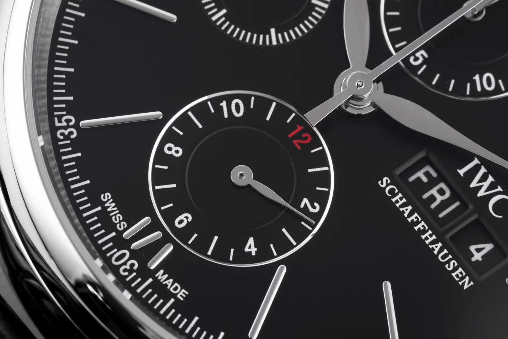 Portofino Chronograph IW391029 Edition “150 Years” Black Dial in Steel