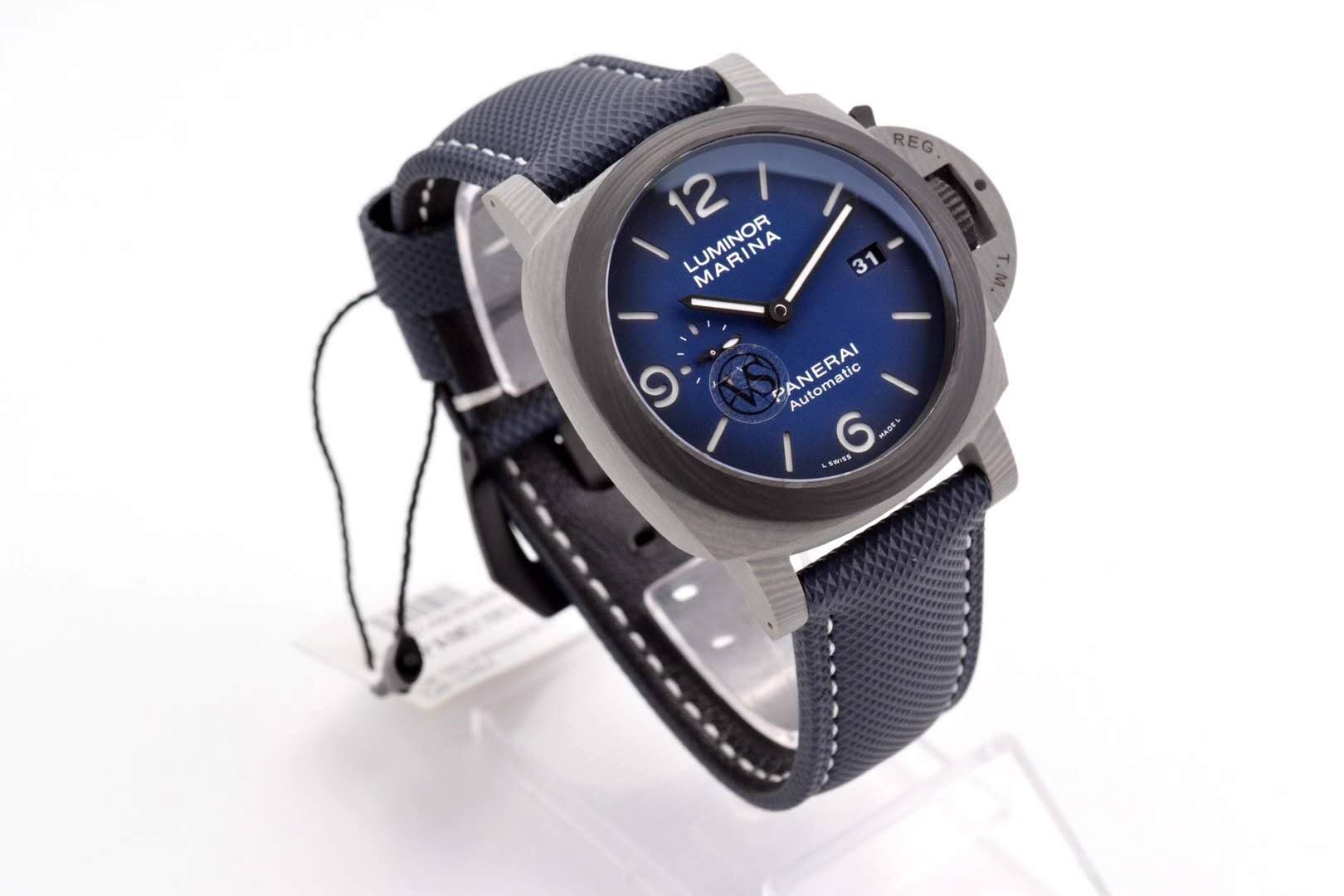 PAM1663 Lumminor Marina Fibratech™ Vulcano Blu 44mm