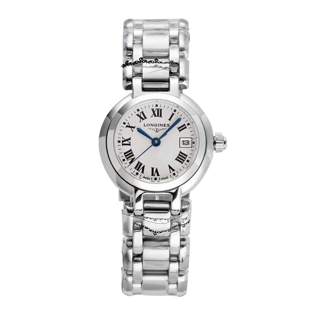 Primaluna White Dial with Roman Markers