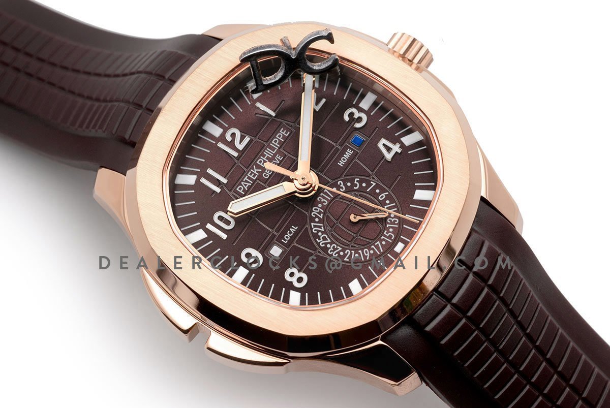 Aquanaut Time Travel 5164A Brown dial in Rose Gold