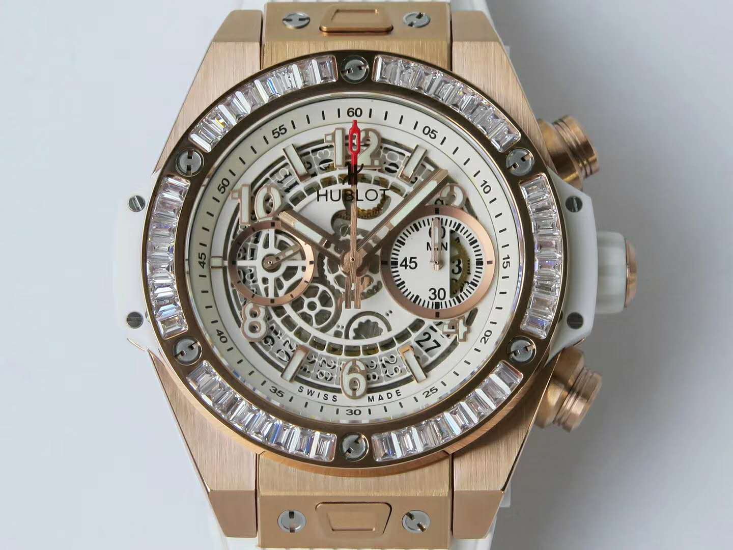 Big Bang Unico Gold White with D1am0nd