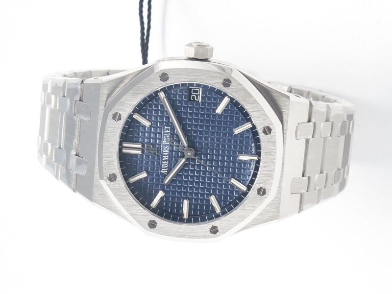 Royal Oak 41mm 15500 SS ZF 1:1 Best Edition Blue Textured Dial on SS Bracelet SA4302 S*per Clone V3